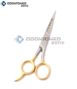 Ciseaux de coiffeur OdontoMed de haute qualité pour droitiers, lames trempées à froid, manche long de 5,5 pouces, acier inoxydable, 28 dents - Product Image 4