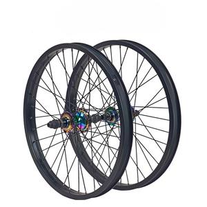 Juego de <span class=keywords><strong>Ruedas</strong></span> <span class=keywords><strong>BMX</strong></span> de 20 Pulgadas con 120 Puntos de Contacto, 4 Rodamientos Sellados, Buje de 36H, Llantas con Radios Coloridos para Freestyle, Extreme, Street y Park - Product Image 5