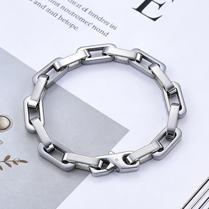 Pulsera de Moda con Diseño de Planta, Unisex, <span class=keywords><strong>Cadena</strong></span> Gruesa, Simple, Versátil, Estilo Hip-Hop, Acero Inoxidable, Regalo - Product Image 6