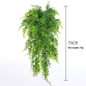 Guirnaldas de Helecho Artificial de Plástico para Decoración de Paredes, Fondo de Plantas Verdes para Bodas, Decoración de Oficina - Product Image 4