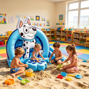 Château gonflable pour <span class=keywords><strong>chien</strong></span> en PVC, château gonflable portable pour enfants, équipement de jeu gonflable pour la maison, la plage, <span class=keywords><strong>le</strong></span> camping - Product Image 6