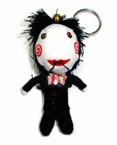 Handgemachte Horror Voodoo String Voodoo Puppe Schlüssel bund gestickte Schlüssel ringe Wählen Sie aus Menü W2506