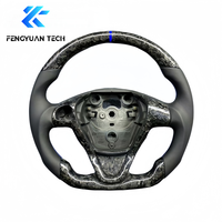 Volant en fibre de carbone forgé à fond plat personnalisé pour Ford Fiesta EcoSport Mk7 Mk7.5 St 180 Mk8 Mk6 Mk5 2013 2014 2006