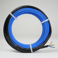 Cable de piso calentado para sistema de calefacción de piso, cable T 120V/240V, 12 W/m, CE EAC, 15 años de garantía, envío rápido