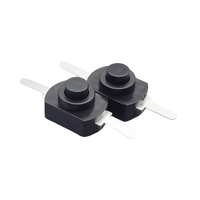 Micro interrupteur à bouton poussoir à verrouillage automatique Mini interrupteur marche/arrêt à 2 broches pour lampe de poche SMD et lampe prise murale AC 250V 1A