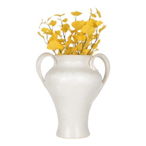 Vaso moderno in ceramica con manici curvi, vaso decorativo per fiori, per soggiorno e decorazioni per la casa - Product Image 3