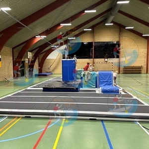 Circuito <span class=keywords><strong>de</strong></span> Parkour Inflable <span class=keywords><strong>de</strong></span> Grado <span class=keywords><strong>Profesional</strong></span> - Obstáculo <span class=keywords><strong>de</strong></span> Aire Antideslizante para Entrenamiento en Gimnasio y Competiciones Ninja al Aire Libre - Product Image 2