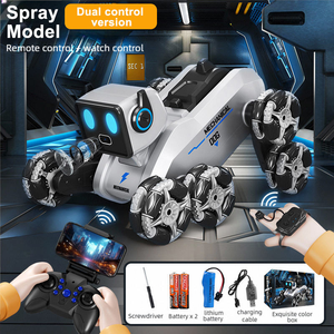 Juguete de Perro Robot con Control Remoto, Ocho Ruedas, Sensor de Gestos Musicales, Material Plástico Resistente, Robot con Sensor y Función de Baile - Product Image 3