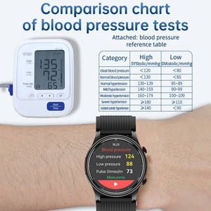 Nouvelle montre connectée de type pompe à air pour la pression artérielle, avec airbag, mesure de l'oxygène cardiaque, communication Bluetooth, pour prendre soin des amis et de la famille - Product Image 5