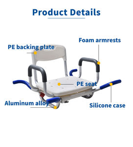Siège de transfert pour bain médical, pour hôpital, soins à domicile, banc de baignoire réglable, équipement d'assistance aux soignants, modèle OEM KDB Health - Product Image 3