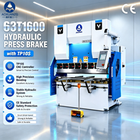 Prensa Plegadora Hidráulica Personalizada 63T 1600mm OEM ODM TP10S CNC, Máquina de Plegado con Color y Tamaño Flexibles, MOQ Bajo, Fabricante