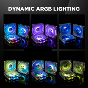 Quạt làm mát CPU Asiahorse Infinity Mirror 120mm, quạt làm mát PC, quạt làm mát RGB ARGB cho case PC - Product Image 5