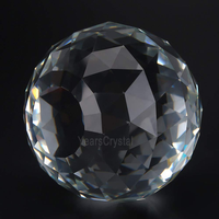 Vente flash : Sphère de cristal facettée translucide à prisme transparent de haute précision, faite à la main, certifiée CE et ROSH, 60 mm/80 mm