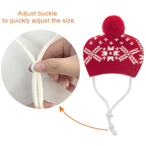 Hot Sale Hund Katze Weihnachts mütze Schal Set Kostüm Geschenk Winter Warme Mode Haustier Hund Zubehör - Product Image 6