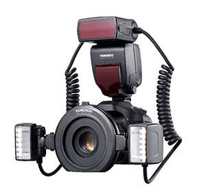 <span class=keywords><strong>YONGNUO</strong></span> YN-24EX <span class=keywords><strong>Macro</strong></span> Ring <span class=keywords><strong>Flash</strong></span> Speedlite avec 2 <span class=keywords><strong>Flash</strong></span> Head 4 Anneaux Adaptateurs pour Canon 5D Mark II 5D Mark III 6D 7D - Product Image 2