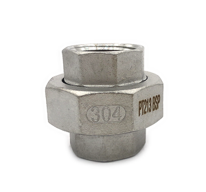 Raccord de tuyauterie en acier inoxydable 150 lb 304 <span class=keywords><strong>316</strong></span> filetage mâle femelle union NPT BSP - Product Image 3