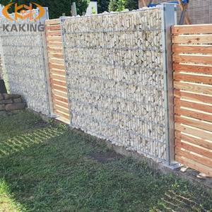 Cesta De Gabião De Pedra Decorativa Do Projeto De Parede De Gabião Com Tamanho Personalizado Anti-corrosão Do Fio De Ferro Galvanizado Para Cerca De Jardim - Product Image 5