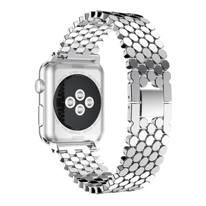 BOORUI — échelles métalliques en acier inoxydable, bracelet de luxe, pour Iwatch 6 5, 42mm 44mm pour <span class=keywords><strong>Apple</strong></span> <span class=keywords><strong>Watch</strong></span> série 7 <span class=keywords><strong>45</strong></span> <span class=keywords><strong>MM</strong></span> - Product Image 3