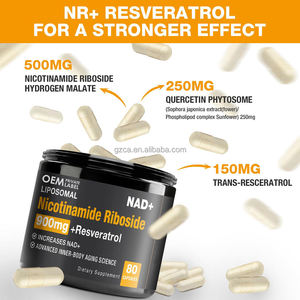 OEM NAD + con ribósido de nicotinamida y resveratrol puro orgánico NAD Plus para la reparación celular envejecimiento saludable - Product Image 4