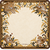 Mahjong américain artisanal de luxe en acrylique motif léopard, 160 pièces, avec décorations en paillettes dorées, coffret cadeau de fêtes
