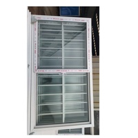 맞춤형 모던 미니멀리스트 수직 방음 방풍 유리 UPVC 여닫이 창문 단일/이중 접합 허리케인 충격 방지