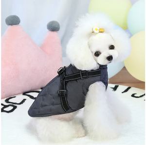 ملابس للحيوانات الأليفة مخصصة فاخرة بلون سادة مصنع فاخرة معطف للكلب ساق كاملة جاكيت للكلب جراي هوند لقط صغير ملابس الكلاب - Product Image 6