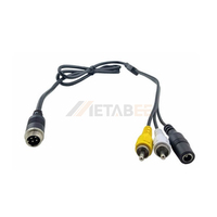 Câble d'extension de caméra de recul pour voiture, connecteur aviation GX12, prise 2/4 broches, kit de câblage étanche pour système DVR de camion et bus