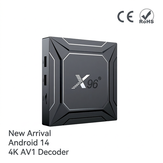 New Arrival X96 M200 Android 14 TV Box Amlogic S905X5M 4K AV1 Decoder Smart Media Player CE RoHS for Global Market