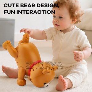 Zhorya Thông Minh Tương Tác Điều Khiển Từ Xa Đi Bộ Điện Và Cảm Ứng Cảm Biến Nhảy Múa Gấu Đồ Chơi Thông Minh Pet Robot RC Đồ Chơi - Product Image 2