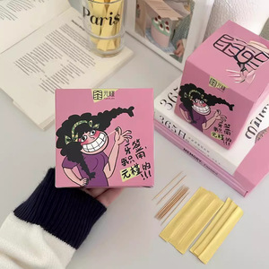 Yuanjin Bamboo Toothpicks Disposable Double-Ended <b>Thin</b> For Home And Restaurant Use 300 Pieces Per Pack - Product Image 4