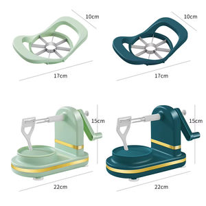 Éplucheur manuel en acier inoxydable pour légumes et fruits, outil de cuisine à manivelle pour éplucher les pommes de terre et couper/trancher – Vente en gros - Product Image 2