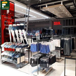 ชั้นวางเสื้อผ้าพร้อมชั้นเก็บของ ชั้นวางเสื้อผ้าสำหรับร้านค้าปลีกเสื้อผ้า - Product Image 3