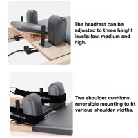 Machine de Pilates Reformer en bois d'érable massif écologique avec 5 ressorts allemands et fonctions réglables pour la maison ou l'usage en studio de Pilates