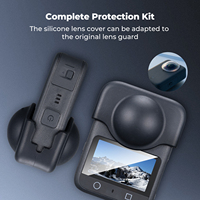 Película de Vidrio Templado para Pantalla Ultra HD K&F Concept con Cubierta Protectora de Lente de Silicona para DJI OSMO 360, Kit de Protector de Pantalla