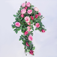 Außen dekoration Künstliche Blumen UV-beständige künstliche Pfingstrosen blume Hängende Pflanzen UV-Schutz für Hochzeits dekor