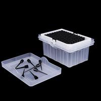Embouts de pipette filtrants conducteurs stériles compatibles 50uL 300uL 1000uL, qualité médicale PP, certifiés CE, 96 embouts/boîte