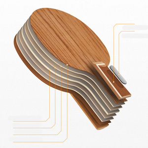 Raqueta de Tenis de Mesa Premium YoungJoy <span class=keywords><strong>BOER</strong></span>, 7 Capas de Carbono Ayous con Madera de Palisandro y Núcleo Grande, Hojas de <span class=keywords><strong>Ping</strong></span> <span class=keywords><strong>Pong</strong></span> para Entrenamiento Básico - Product Image 4