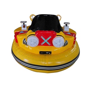 Voiture électrique pour enfants avec protection souple, télécommande, éclairage LED, musique, jouet d'intérieur, voiture tamponneuse, fonctionne avec des pièces de monnaie en anglais - Product Image 1