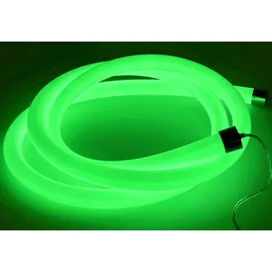 Waterproof IP67 Grade round LED Neon Light Strip Flexible Colorful 5m-10m Dimension 100LM/W Luminous Flux