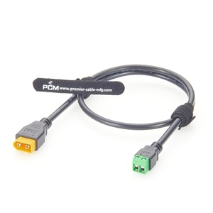 Amass XT60 mannelijke naar schroefklemmenblok 5.0mm pitch kabel 18AWG hoogstroom stroomkabel voor UAV LED robotica batterijsysteem - Product Image 3