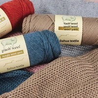 Fil à tricoter en laine mérinos 2,5 mm pour écharpe, chapeau, manteau, fil à crocheter fait main, 100g, vente en gros