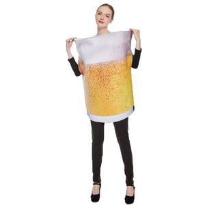 Disfraz de Jarra de Cerveza para Mujer Adulta, Traje de Fiesta de Halloween, Mono de Fibra de Poliéster, Disfraz Divertido para Cosplay - Product Image 3