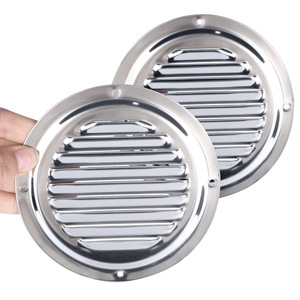 Grille d'aération ronde en acier inoxydable de 5 pouces pour bateau, fixation par vis, accessoire marin - Product Image 1