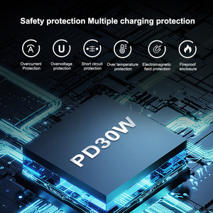 30W Multi puertos USB tipo c cargador rápido para <span class=keywords><strong>iphone</strong></span> 12 plegable enchufe <span class=keywords><strong>de</strong></span> teléfono móvil portátil cargador rápido - Product Image 3
