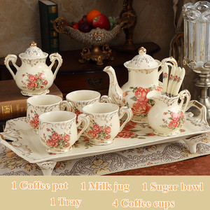 Handmade Luxury Bone China Porcelain <b>Tea</b> Cups & Coffee Sets European American Style Hot Afternoon Gift <b>Box</b> Included - Product Image 4