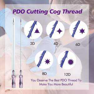 D Medikal Emilebilir Yüz Germe 21g 100mm <span class=keywords><strong>Pdo</strong></span> <span class=keywords><strong>6d</strong></span> Cog İplikleri L Kör Uçlu - Product Image 1