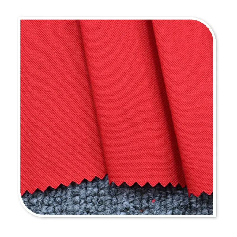 Tissu de gabardine de Polyester direct d'usine/gabardine de sergé pour le tissu de gommage uniforme de vêtements de travail