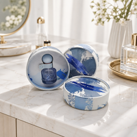 Tube cylindrique en papier écologique de luxe pour parfum, tube rond pour soins de la peau, huile essentielle, flacon d'échantillon de parfum 50 ml, emballage