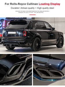 Punta de Escape Cuádruple de Acero Inoxidable 304 Negra para Automóvil SYPES, para Rolls-Royce <span class=keywords><strong>Cullinan</strong></span> Modificado <span class=keywords><strong>MANSORY</strong></span> - Product Image 4