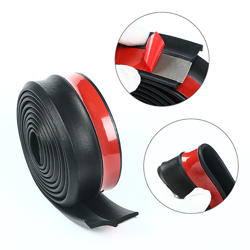 Универсальные автомобильные передние и задние бамперы 2,5 м * 6 см, защитная юбка для губ, черные защитные наклейки, губы для автомобильного бампера